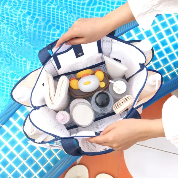 Large-capacity tote beach bag for women – stylish and durable beach carryall (3) Large-capacity tote beach bag for women – stylish and durable beach carryall