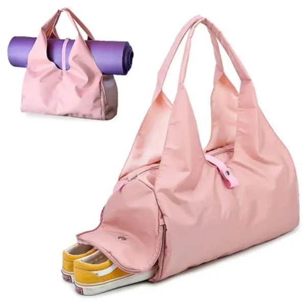 Shop large waterproof gym bags with shoe compartments and yoga mat straps. Perfect for workouts, travel, and outdoor activities. Durable, lightweight, and stylish (4) Shop large waterproof gym bags with shoe compartments and yoga mat straps. Perfect for workouts, travel, and outdoor activities. Durable, lightweight, and stylish.