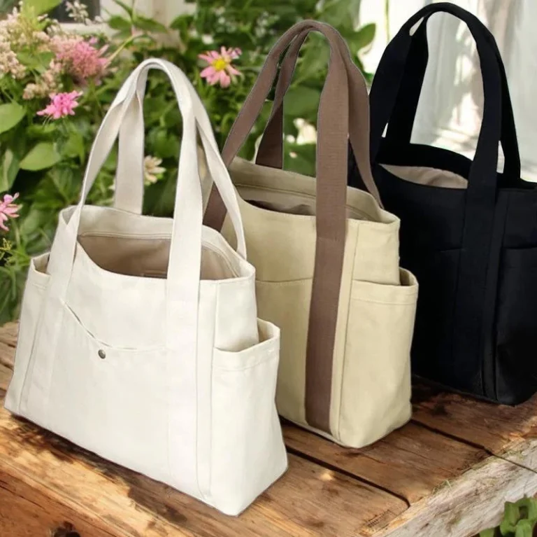 buttermilk homesteader canvas tote Bags college style