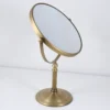 double-sided makeup mirror – 8 inch 5X magnifying mirror with metal frame