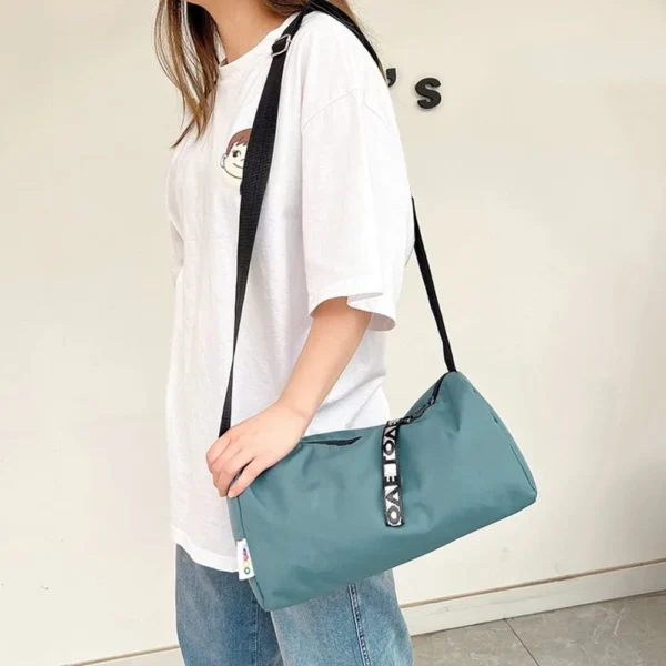 large waterproof gym duffel bag with shoe compartment – sports & travel design