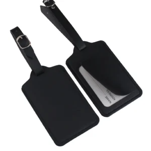 leather suitcase luggage tag – travel ID address label for handbags and suitcases