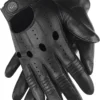 men’s black sheepskin leather driving gloves – touchscreen compatible unlined gloves