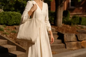 tote bag canvas beige