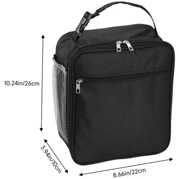 waterproof insulated lunch bag with handle and pockets – picnic lunch cooler tote