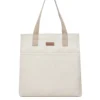 women’s advanced sense canvas tote bags with sewing thread details